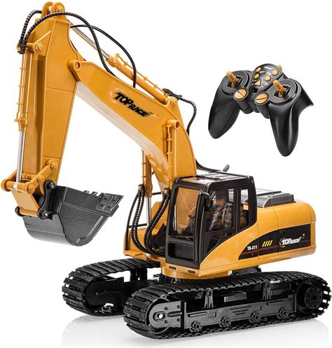 top race mini r c excavator|remote control digger for adults.